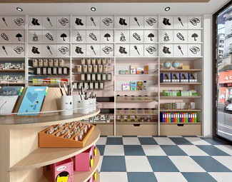 得力文具用品店3D模型